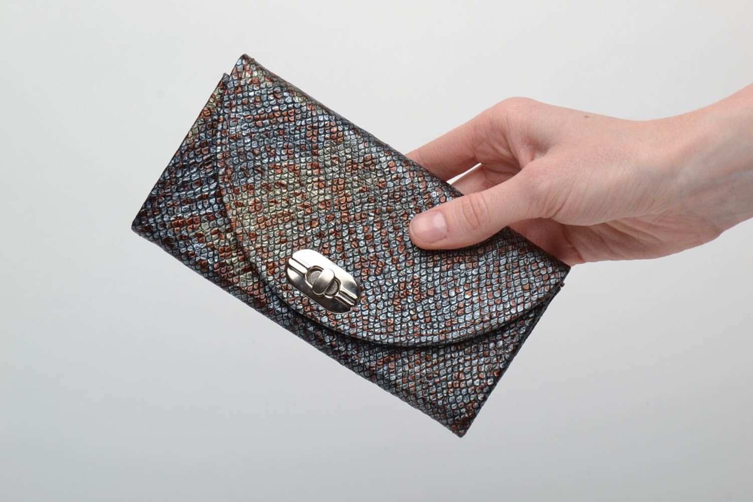 Interesting genuine leather wallet photo 5