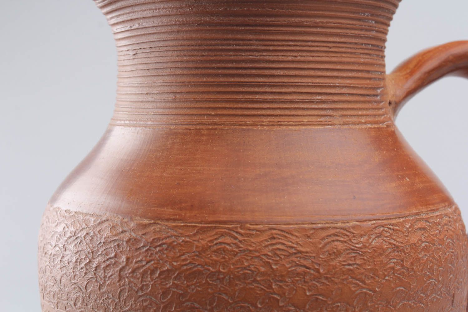 Ceramic terracotta 100 oz water pitcher 0,9 lb photo 3