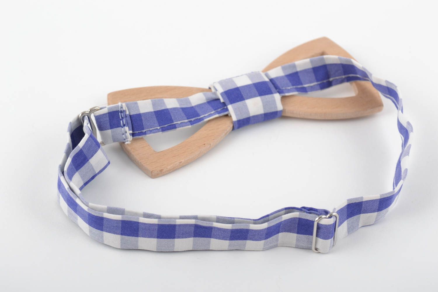 Stylish unisex design wooden bow tie hand made  photo 3