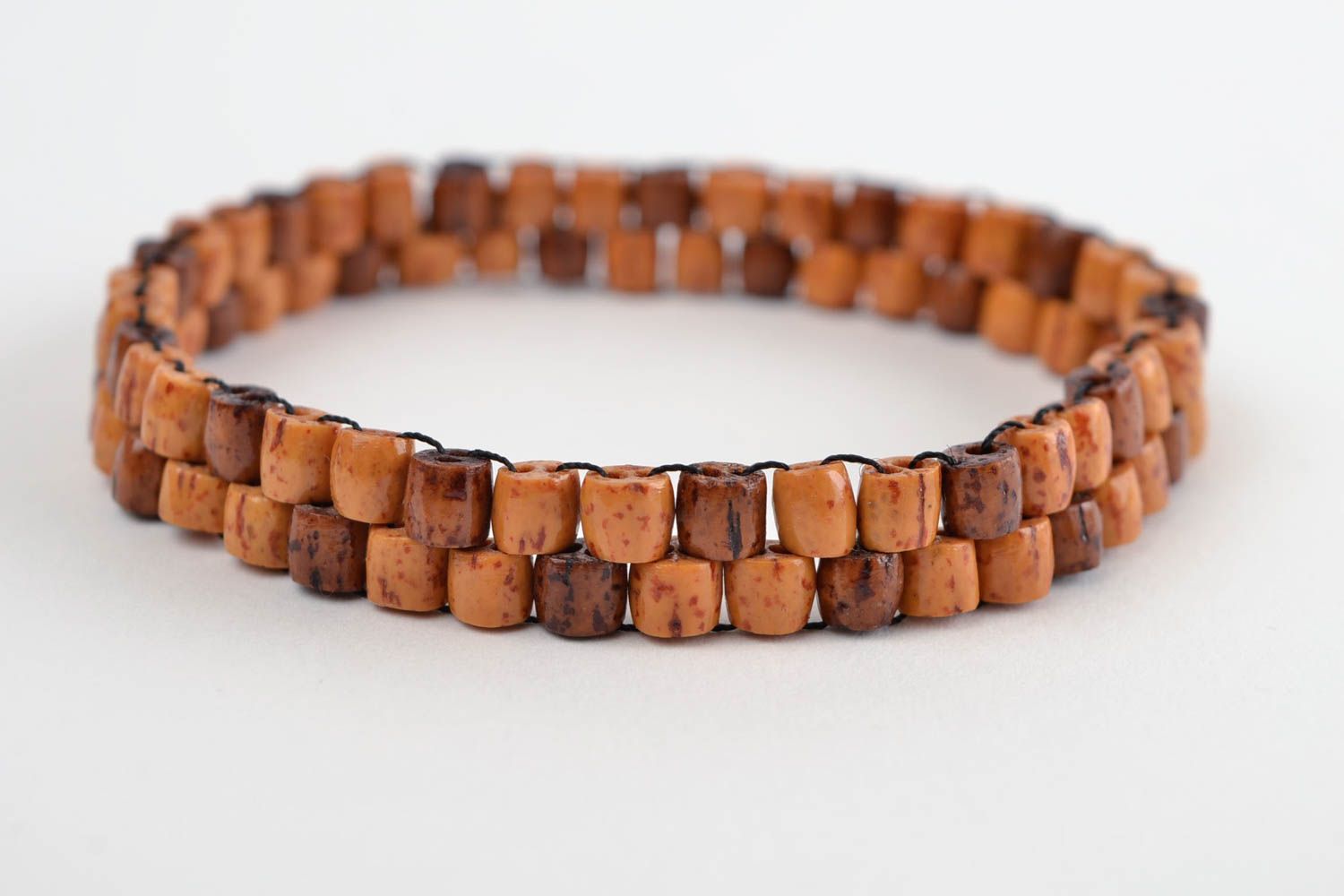 Handmade bracelet wooden jewelry bead bracelet designer aceessories photo 1