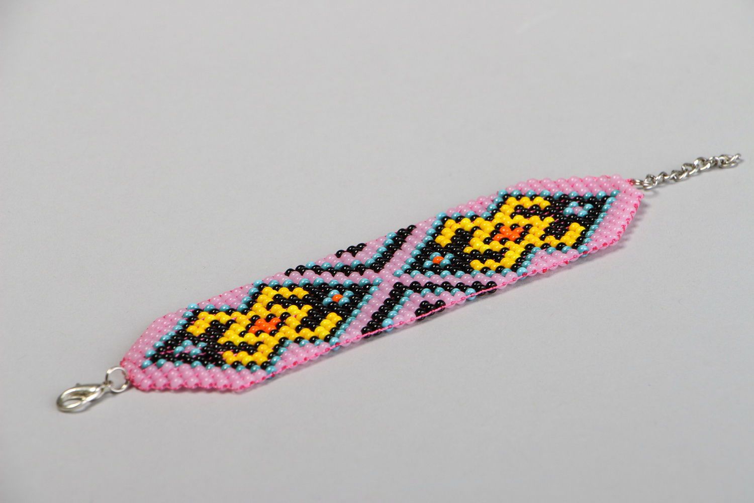 Bracelet made of Czech beads Protection photo 2