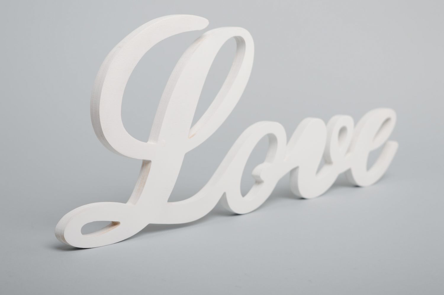 Decorative plywood lettering Love photo 2