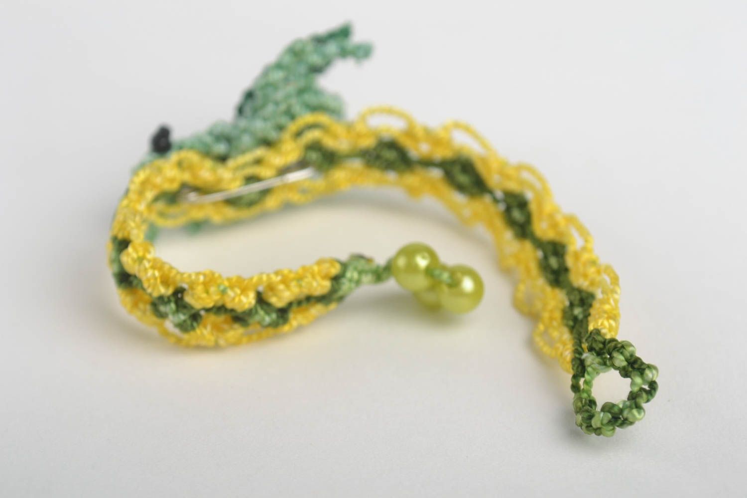 Handmade jewelry macrame jewelry macrame bracelet brooch handmade gifts for her photo 3