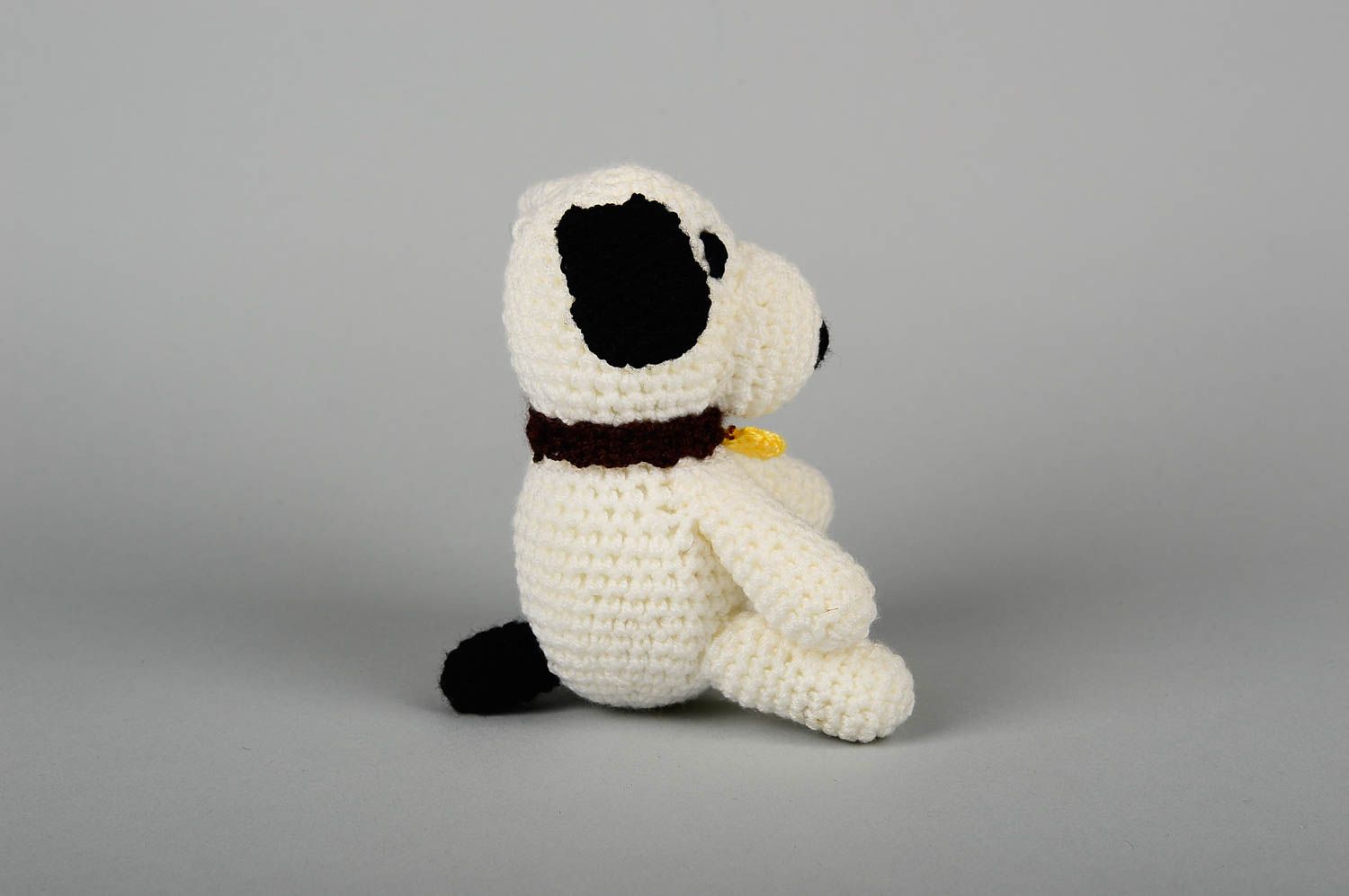 Perrito de peluche juguete artesanal tejido a ganchillo regalo para niño  foto 3