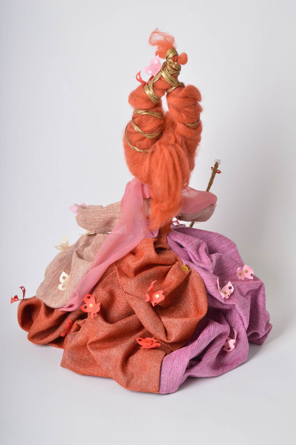 Muñeca hecha a mano de tela regalo para mujer original decoración para casa foto 2