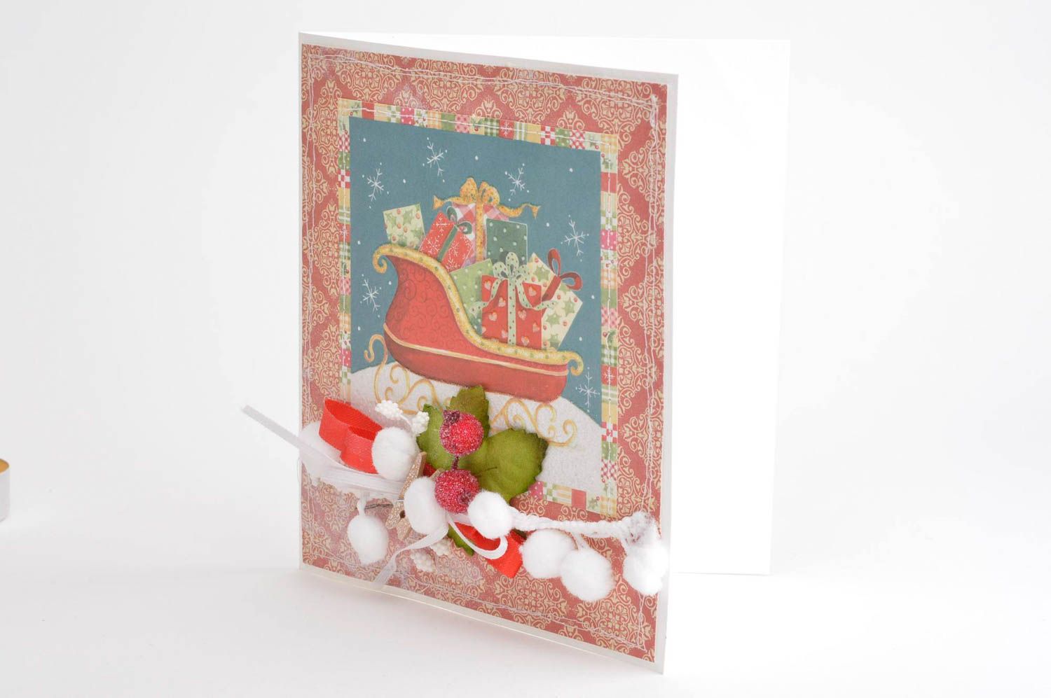 Handmade greeting card Christmas card souvenir ideas inspiration gifts  photo 4