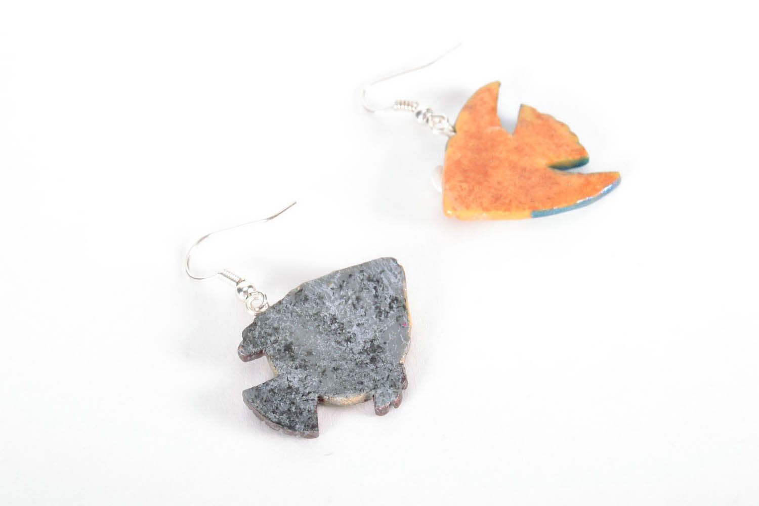 Earrings in the shape of fishes photo 3