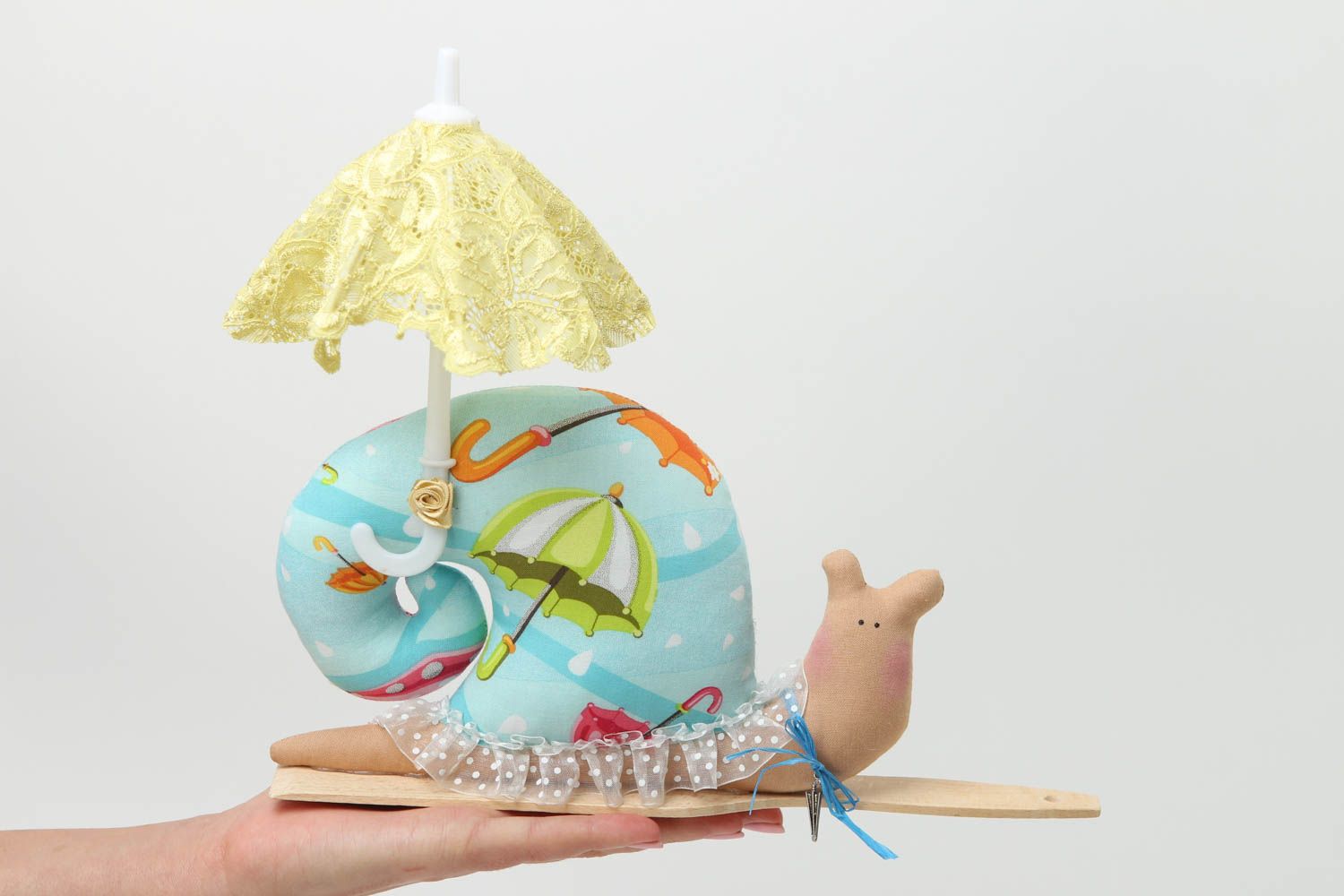 Игрушка улитка разноцветная игрушка ручной работы подарок на новоселье фото 5