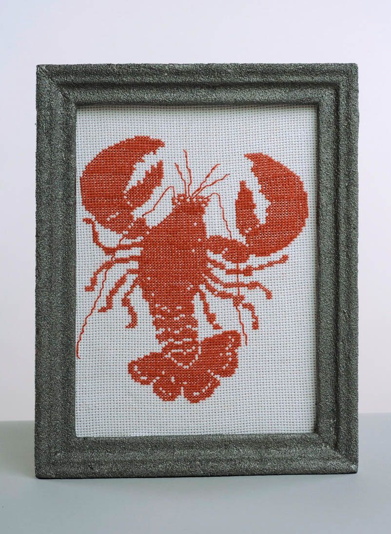 Embroidered picture Crawfish photo 1
