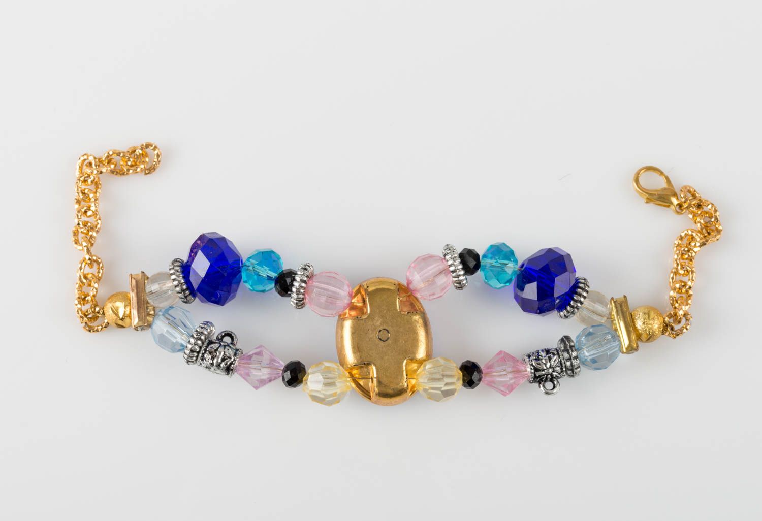 Handmade plastic crystal bracelet designer bracelet with beads gifts for her photo 3