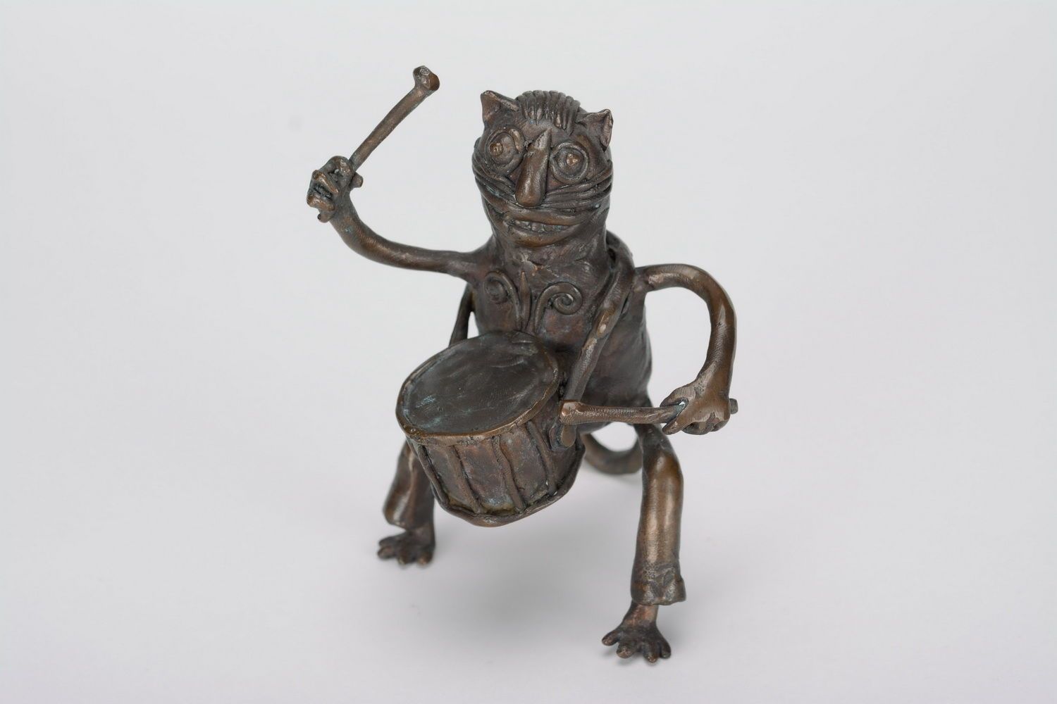 Decorative figurine Cat drummer photo 2