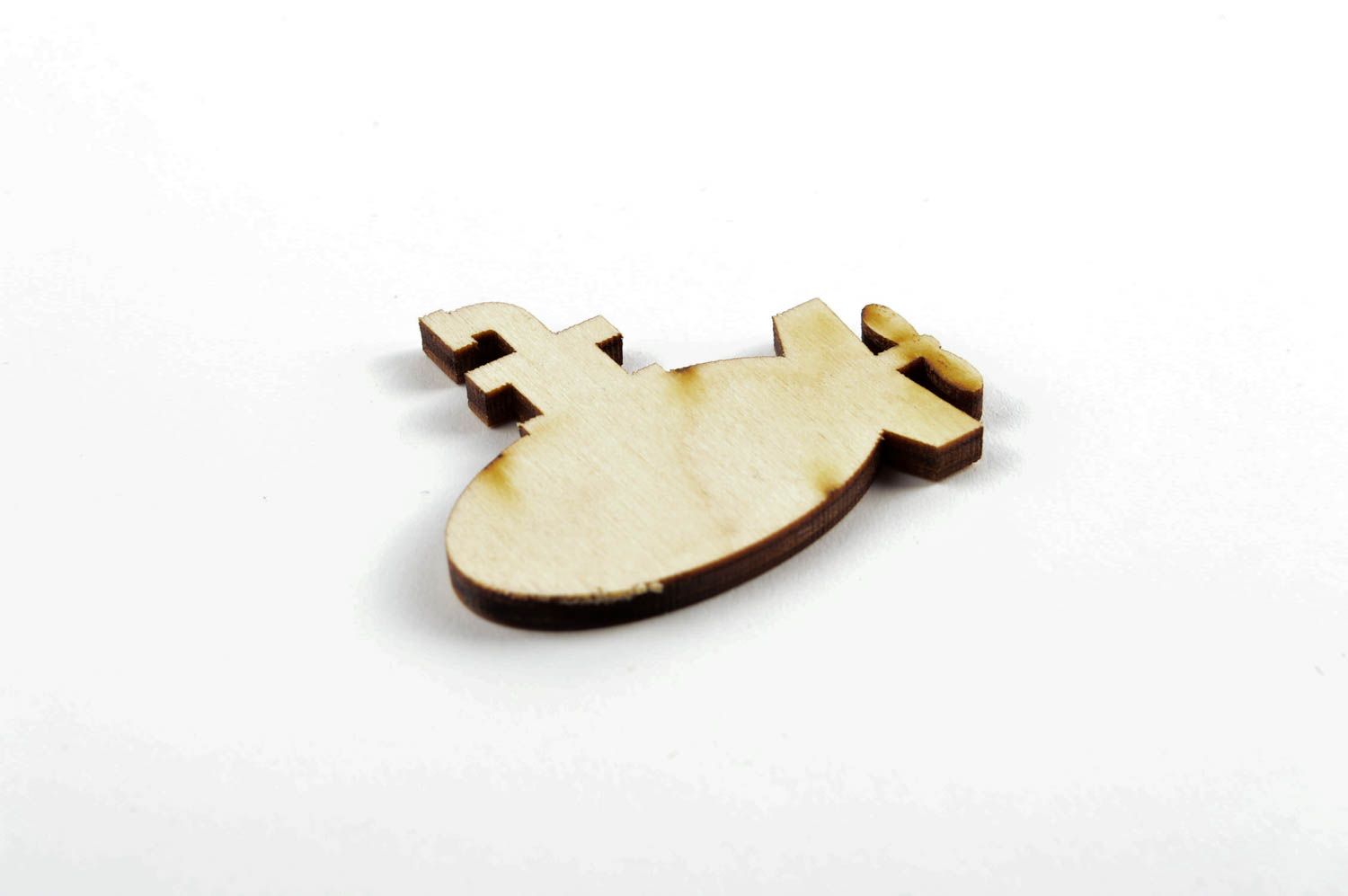 Miniatur bemalen handmade Holz Figur U Boot originelles Geschenk für Kinder foto 3