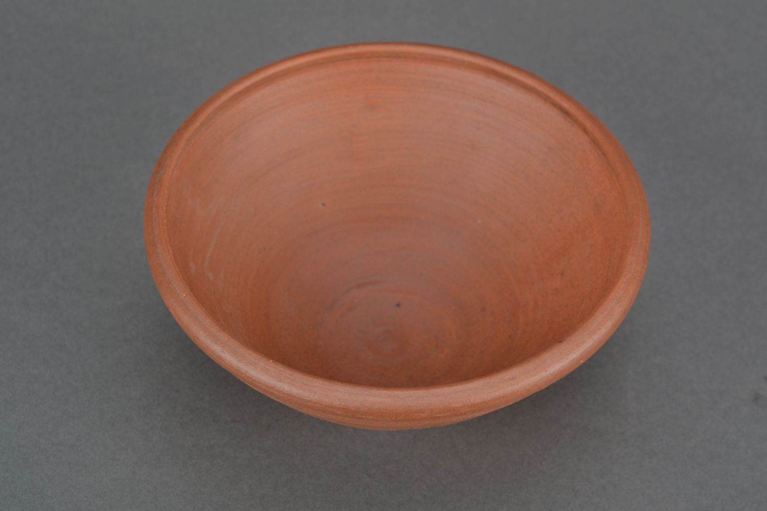 Deep ceramic bowl kilned with milk 750 ml photo 4