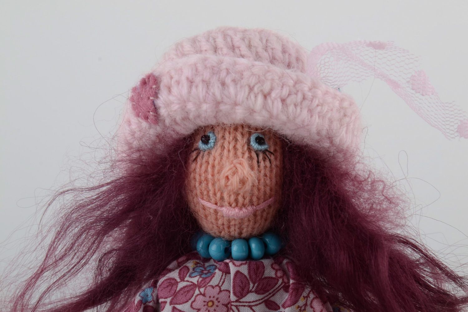 Weiche nettee handgemachte Puppe aus Textil für kleines Mädchen foto 4