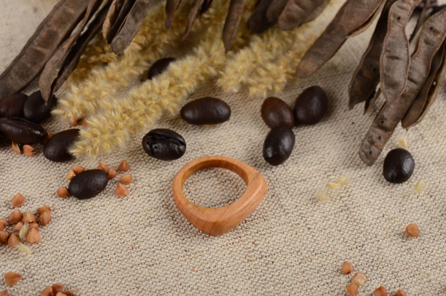 Stylish handmade wooden ring for women wood craft costume jewelry fashion tips photo 1