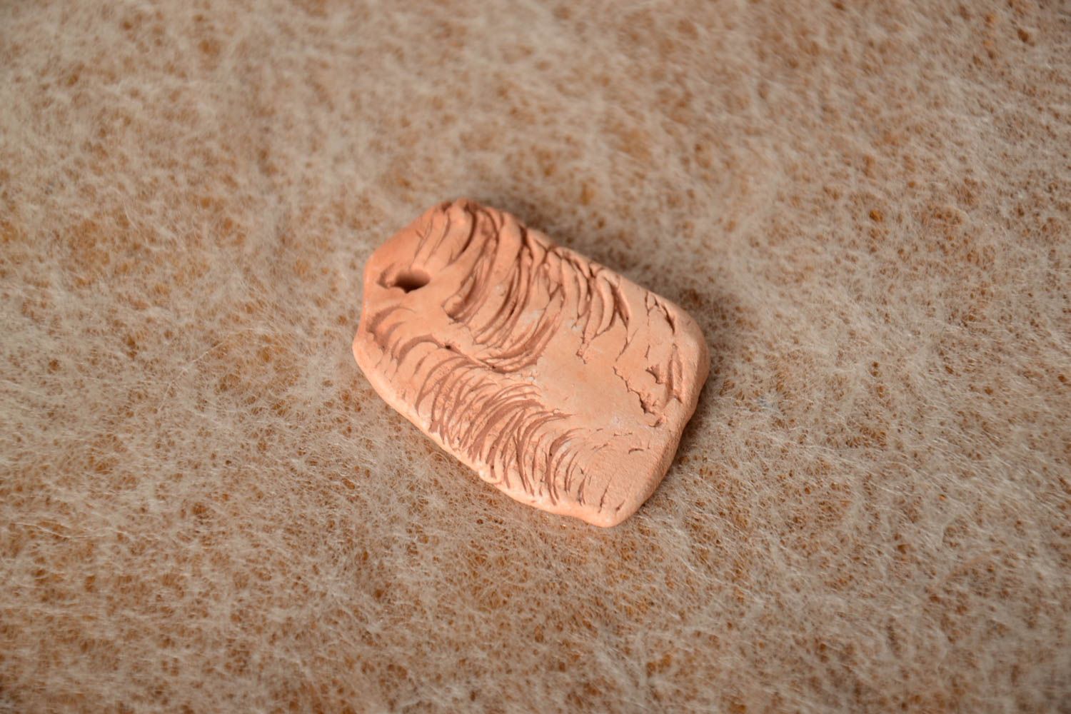 Beautiful handmade designer clay blank pendant for painting DIY jewelry photo 1