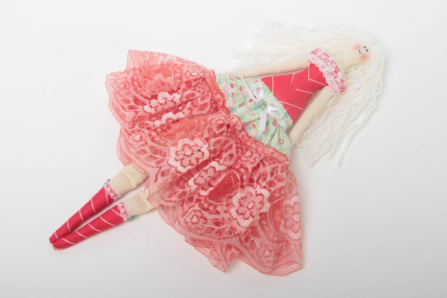 Muñeco de tela artesanal regalo para niños y niñas decoración del hogar foto 2
