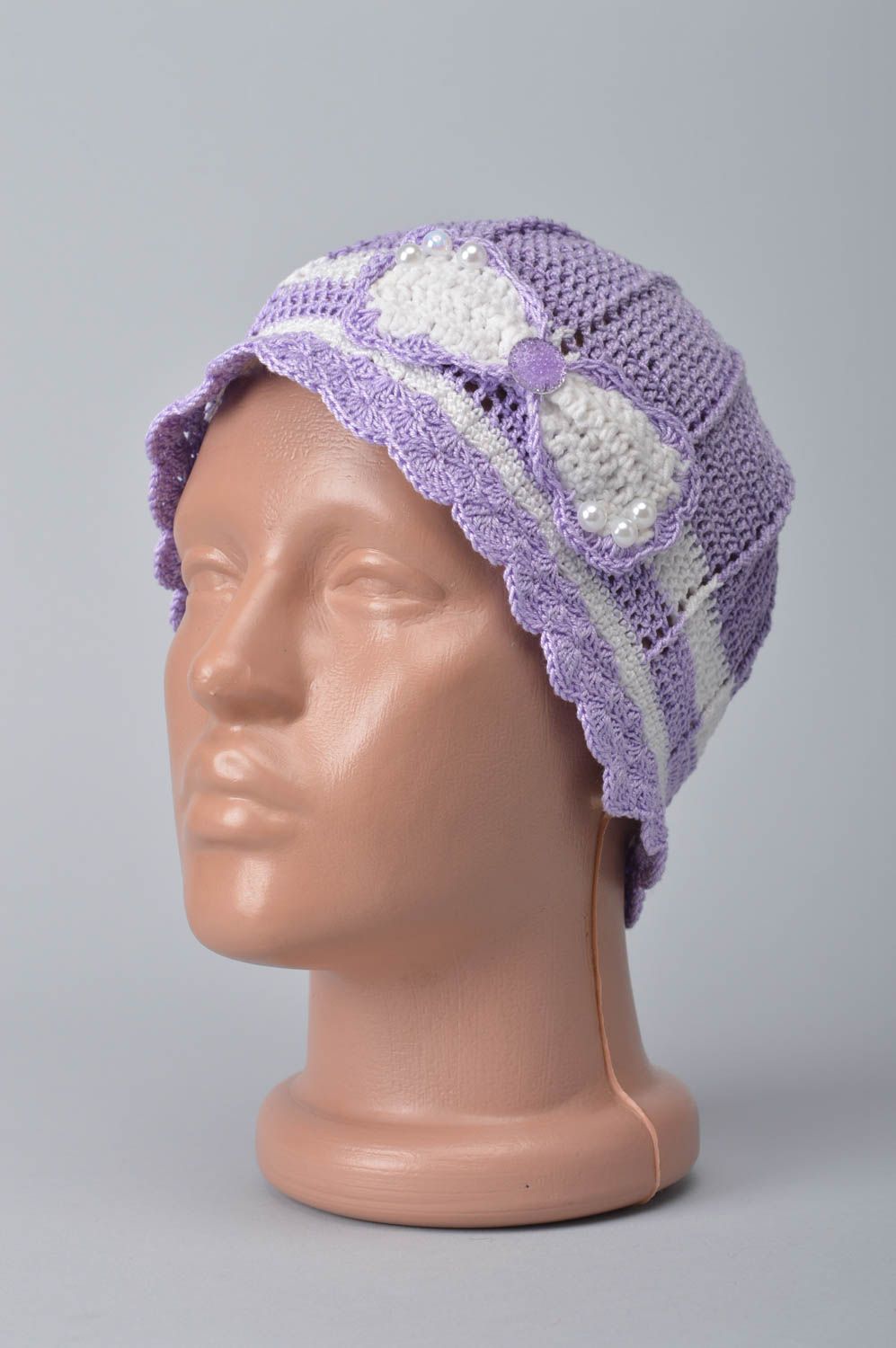 Unusual handmade crochet hat designs cute hats designer accessories for girls photo 1