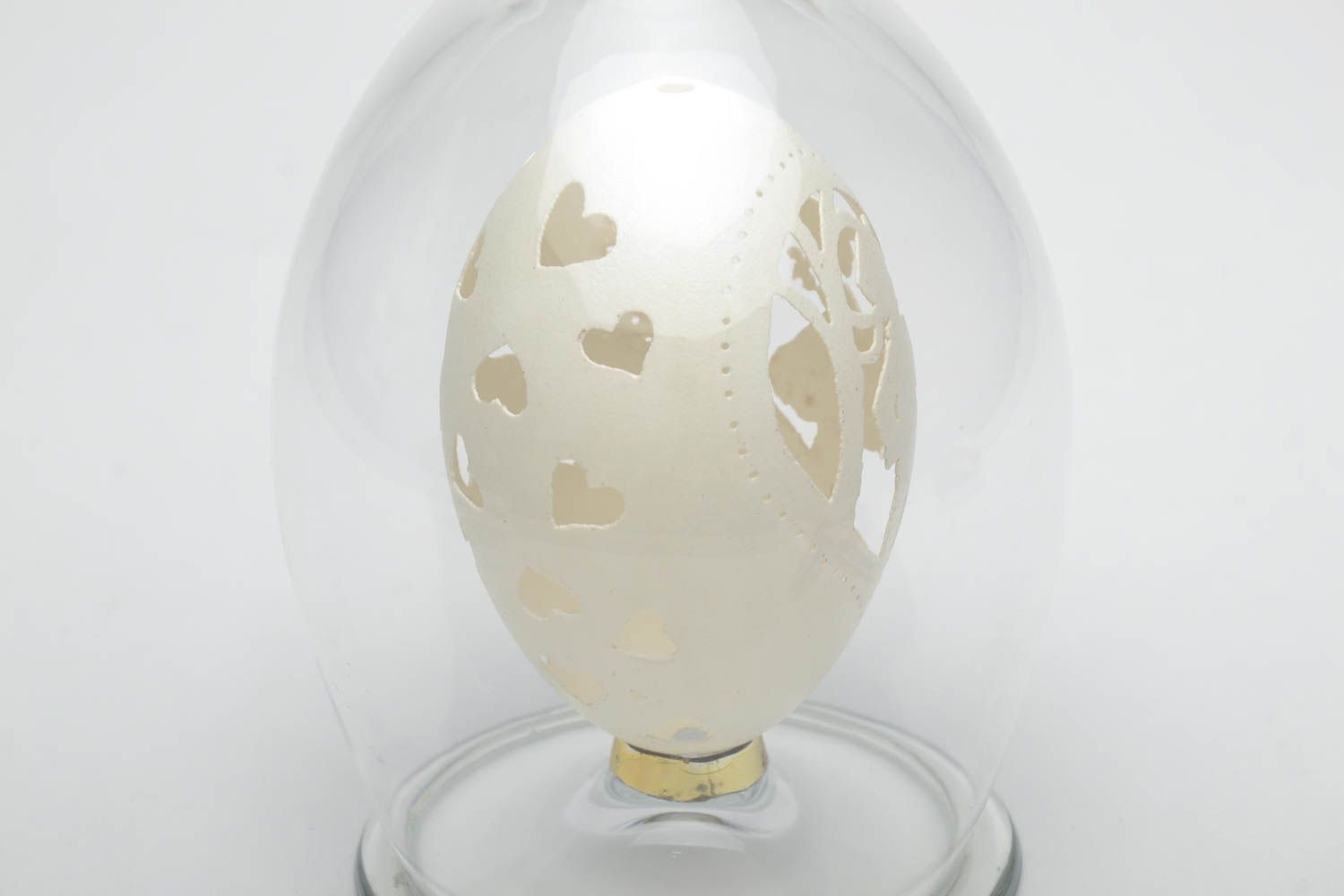 Гравированное яйцо гусиное для декора фото 3