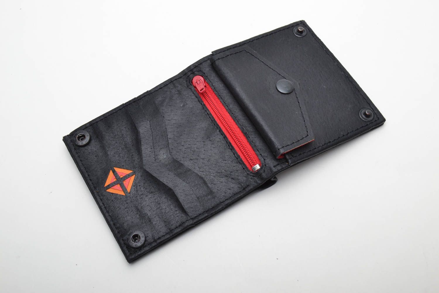 Women's leather wallet with application photo 4