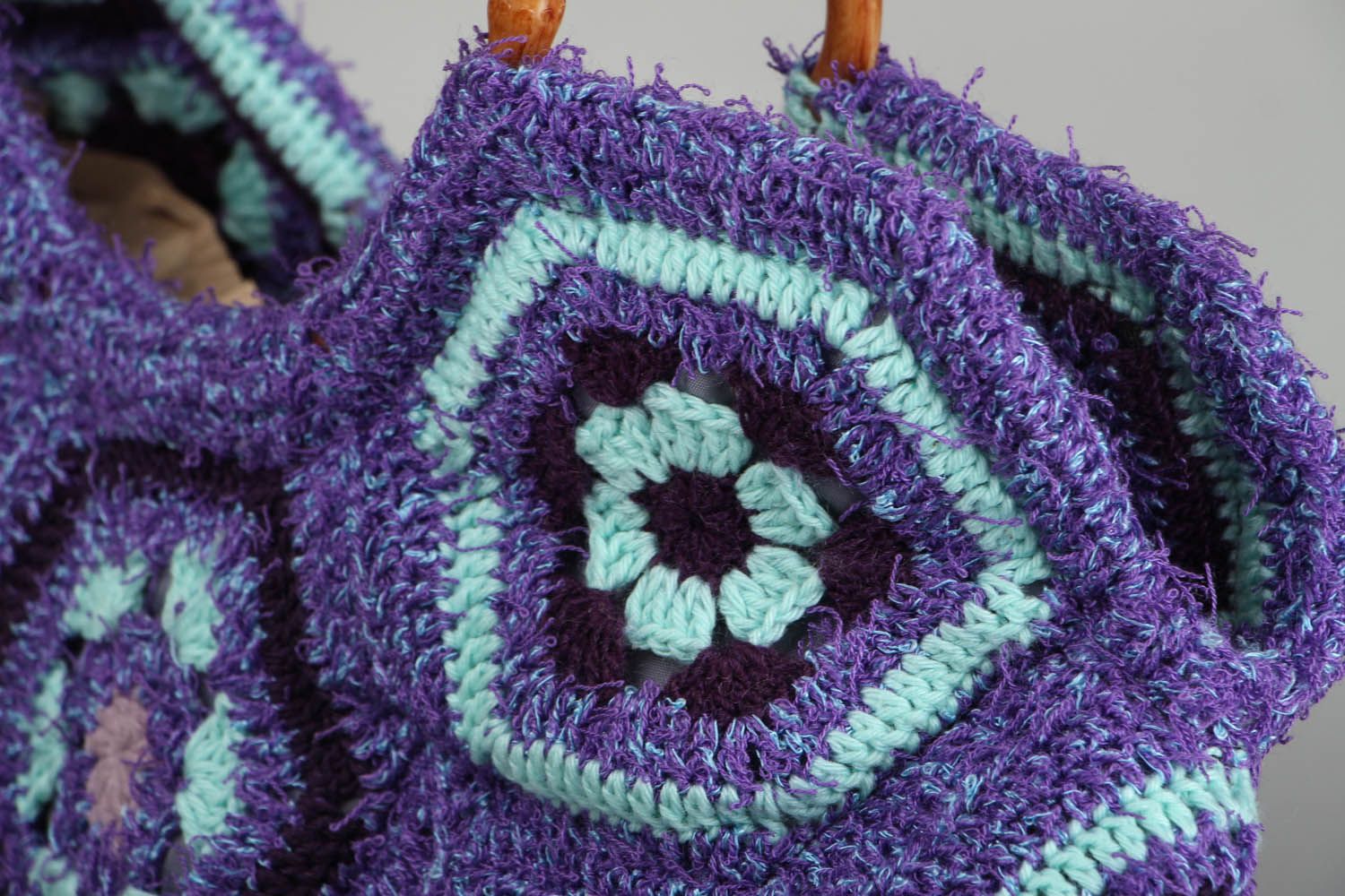 Bolsa crochet de algodón foto 3