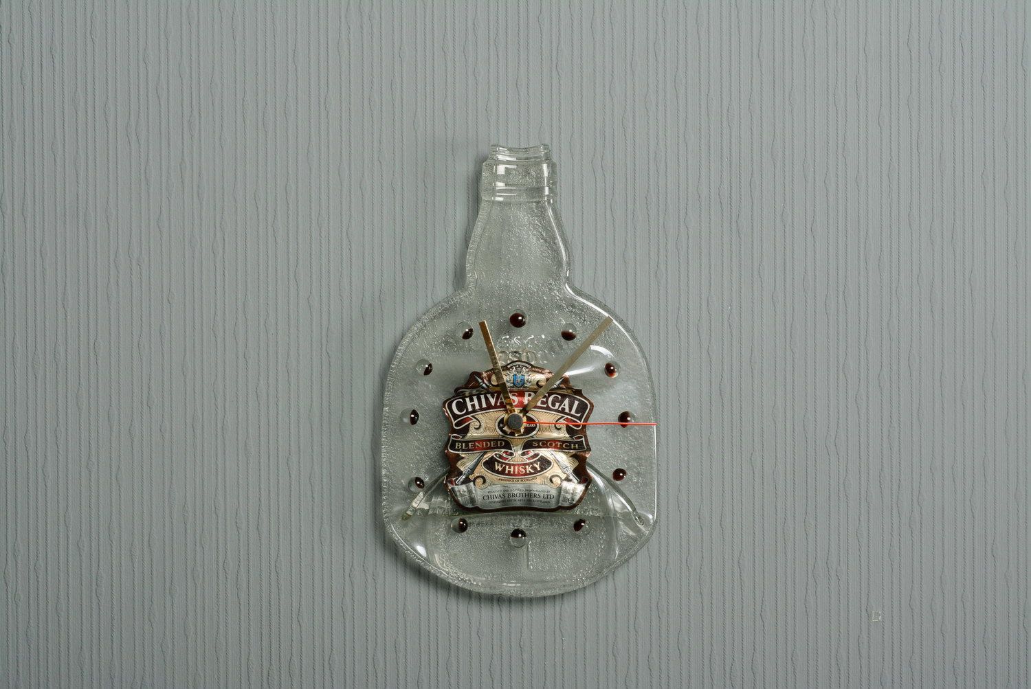 Clock made of bottle Chivas photo 5