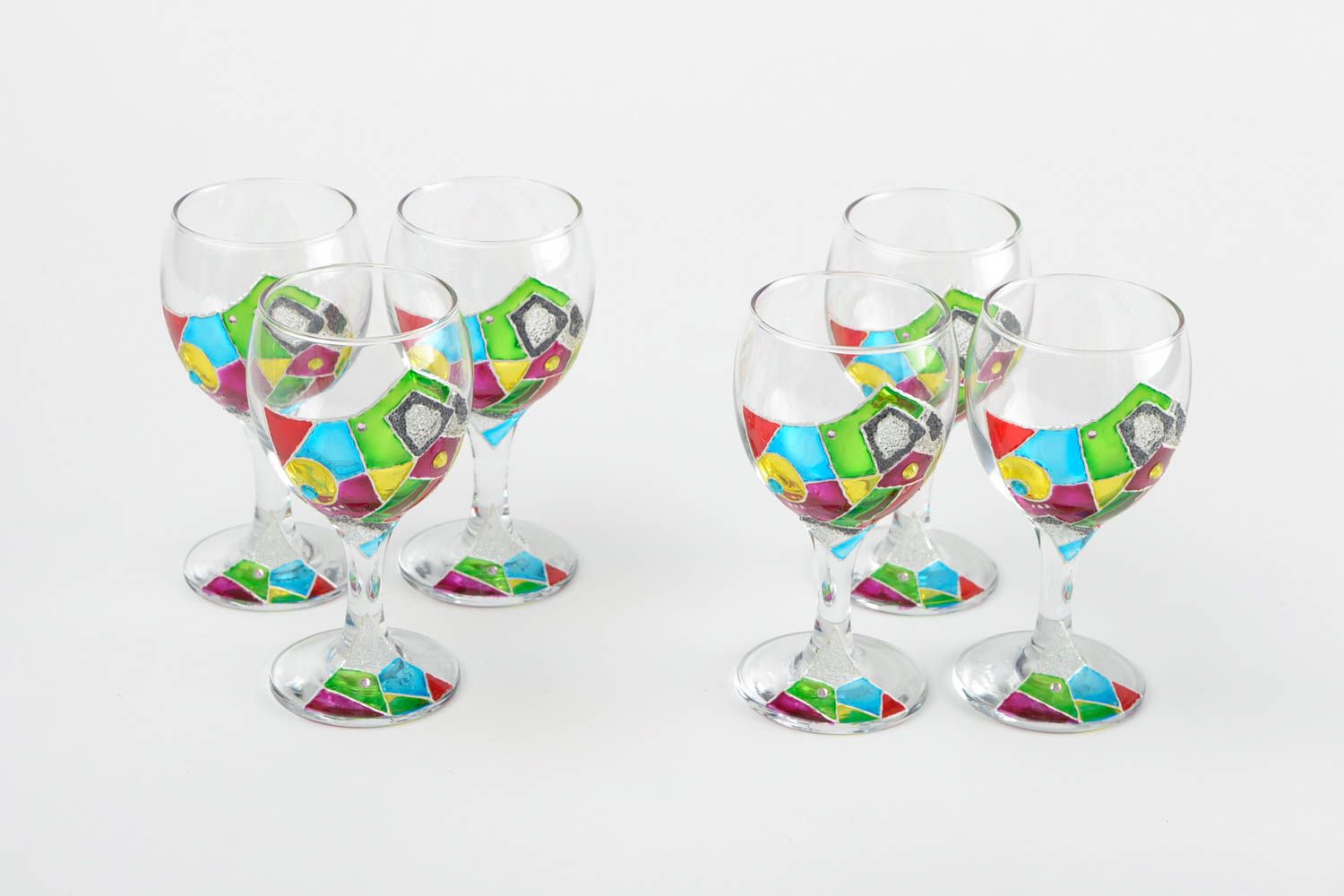 Copas de vino hechas a mano de cristal utensilios de cocina regalo original foto 3