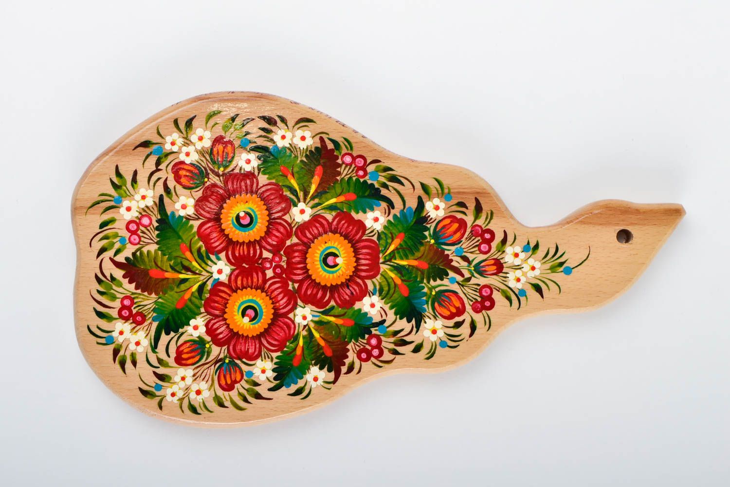 Tabla de cortar  decorada hecha a mano accesorio de cocina souvenir original foto 3