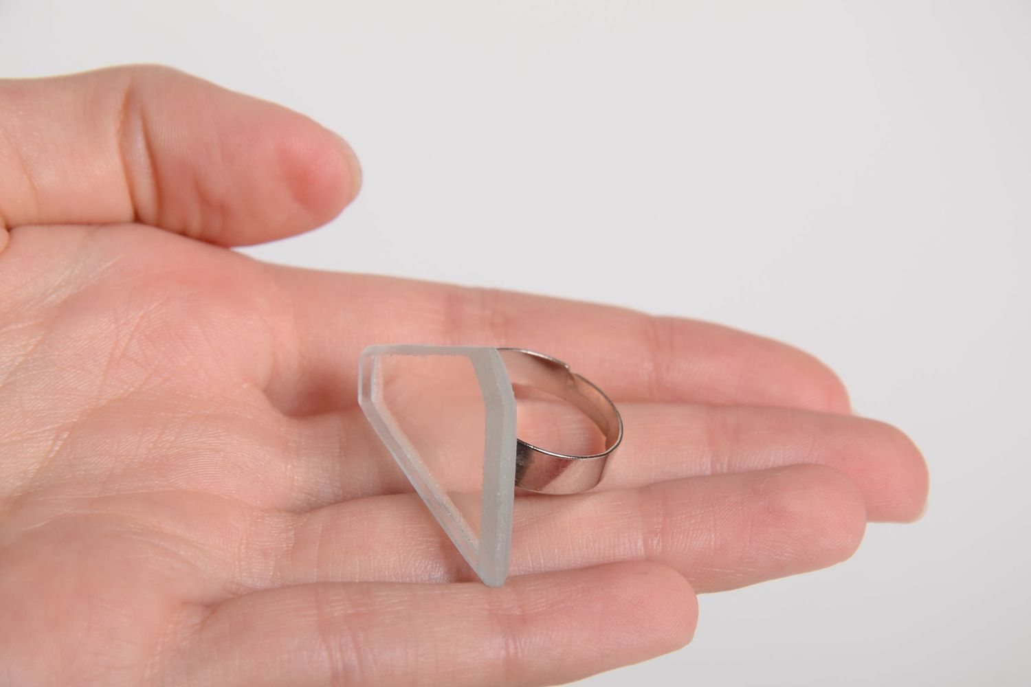 Schmuck aus Glas Ring Damen Designer Accessoire Geschenk Idee ungewöhnlich foto 3