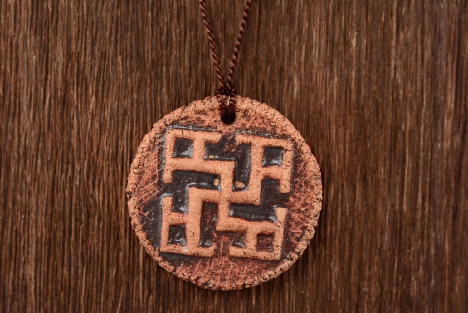 Talismã eslavo de pescoço amuleto de cerâmica acessórios de mulher artesanais  Força espiritual foto 4