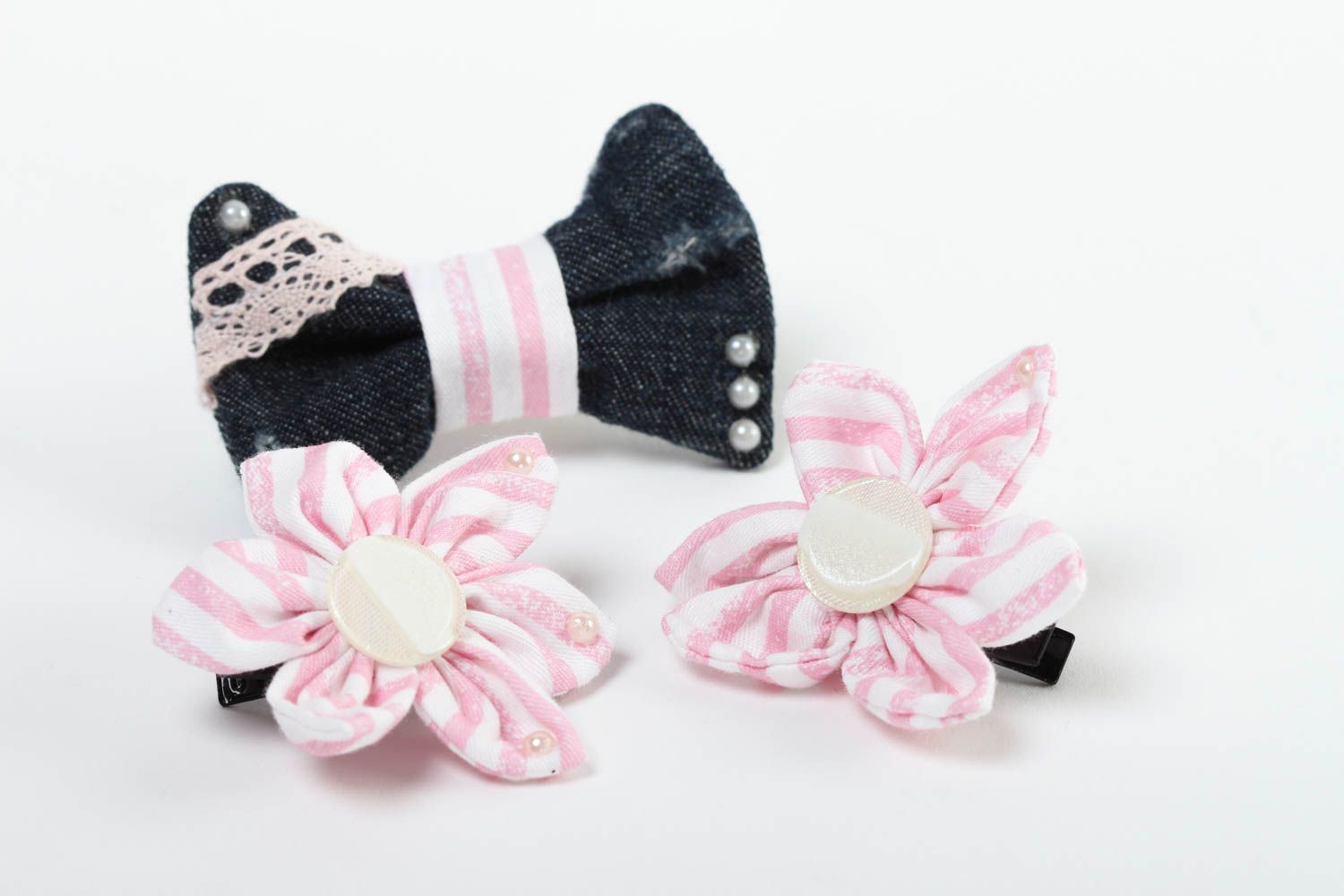 Beautiful handmade hair clips hair scrunchie hair bow cool gifts for kids photo 2