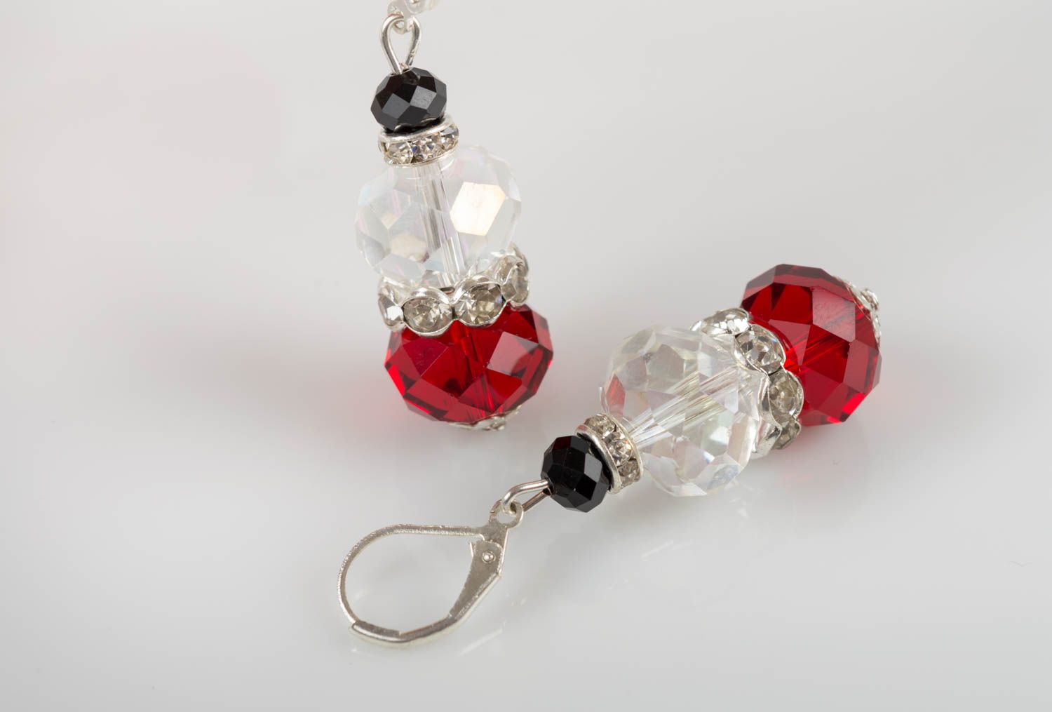Female elegant beautiful earrings handmade accessories earrings with charms photo 5