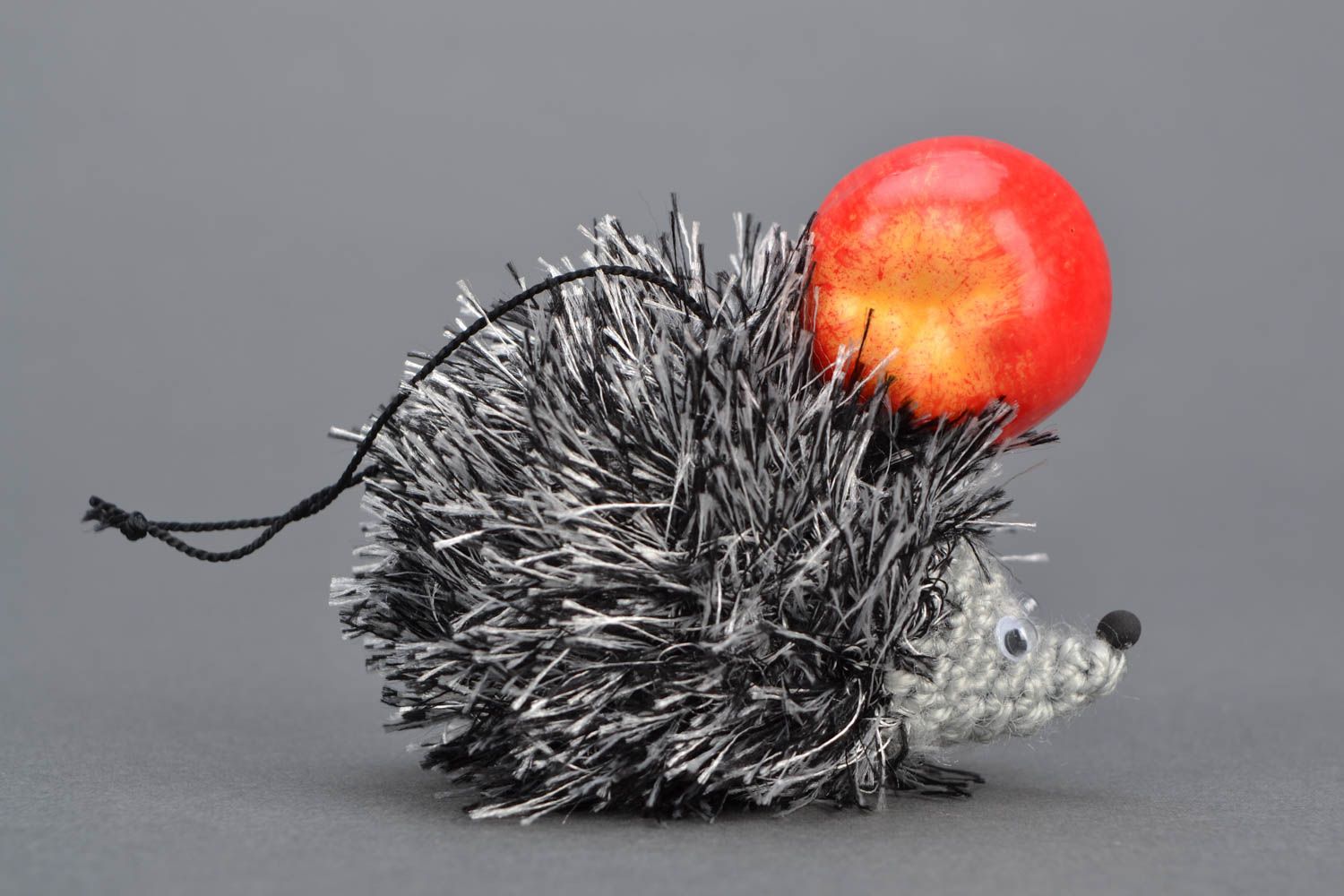 Crochet soft toy Hedgehog with Apple photo 4
