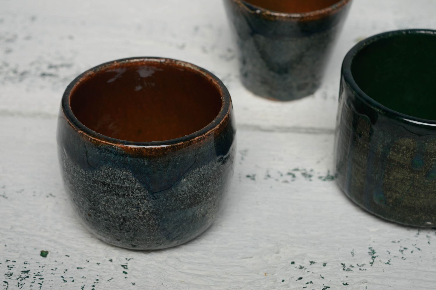 Чашка для чая глиняная глазурованная 250 мл  фото 5