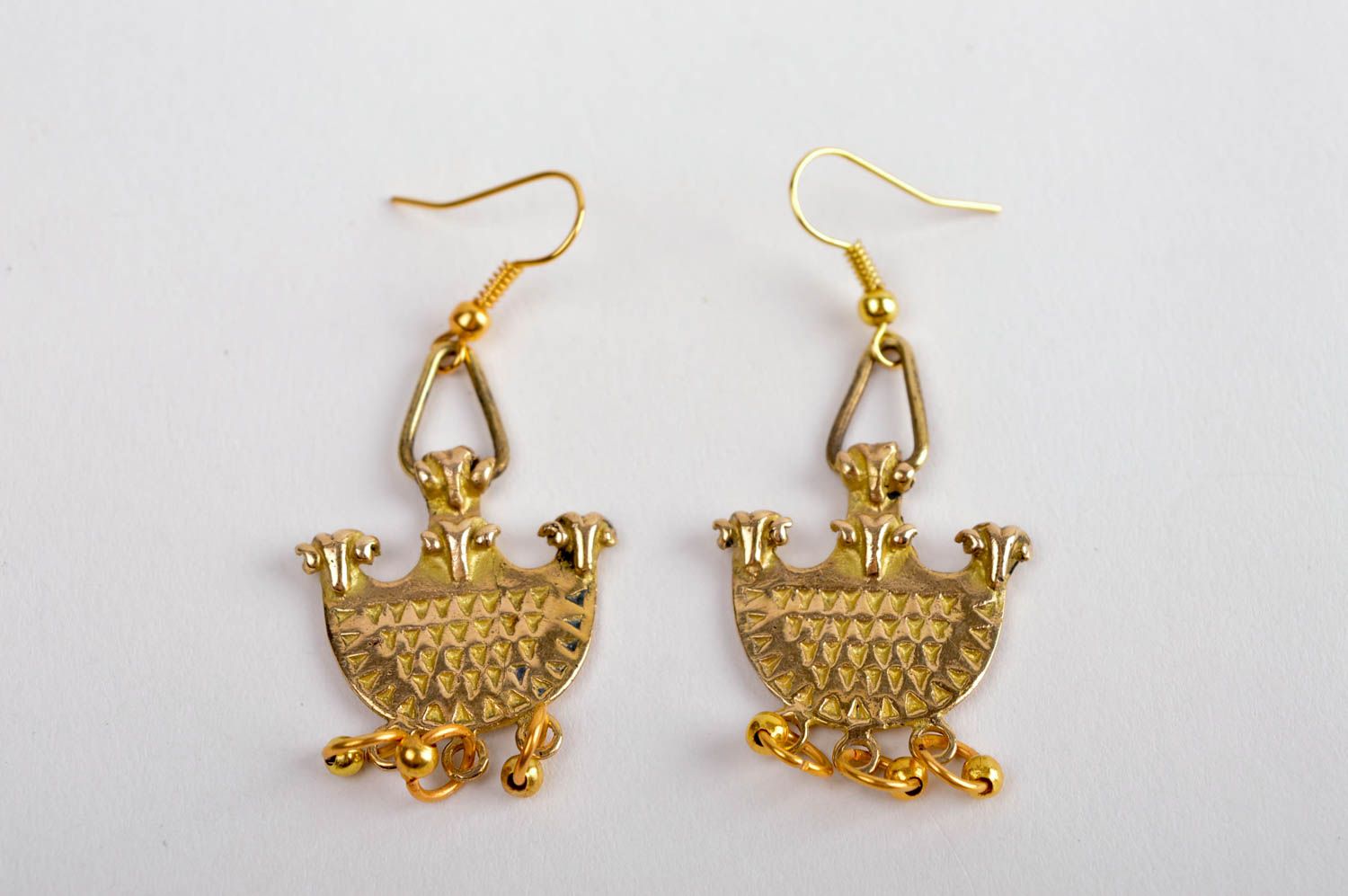 Long earrings handmade earrings metal jewelry fashion accessories gifts for girl photo 3