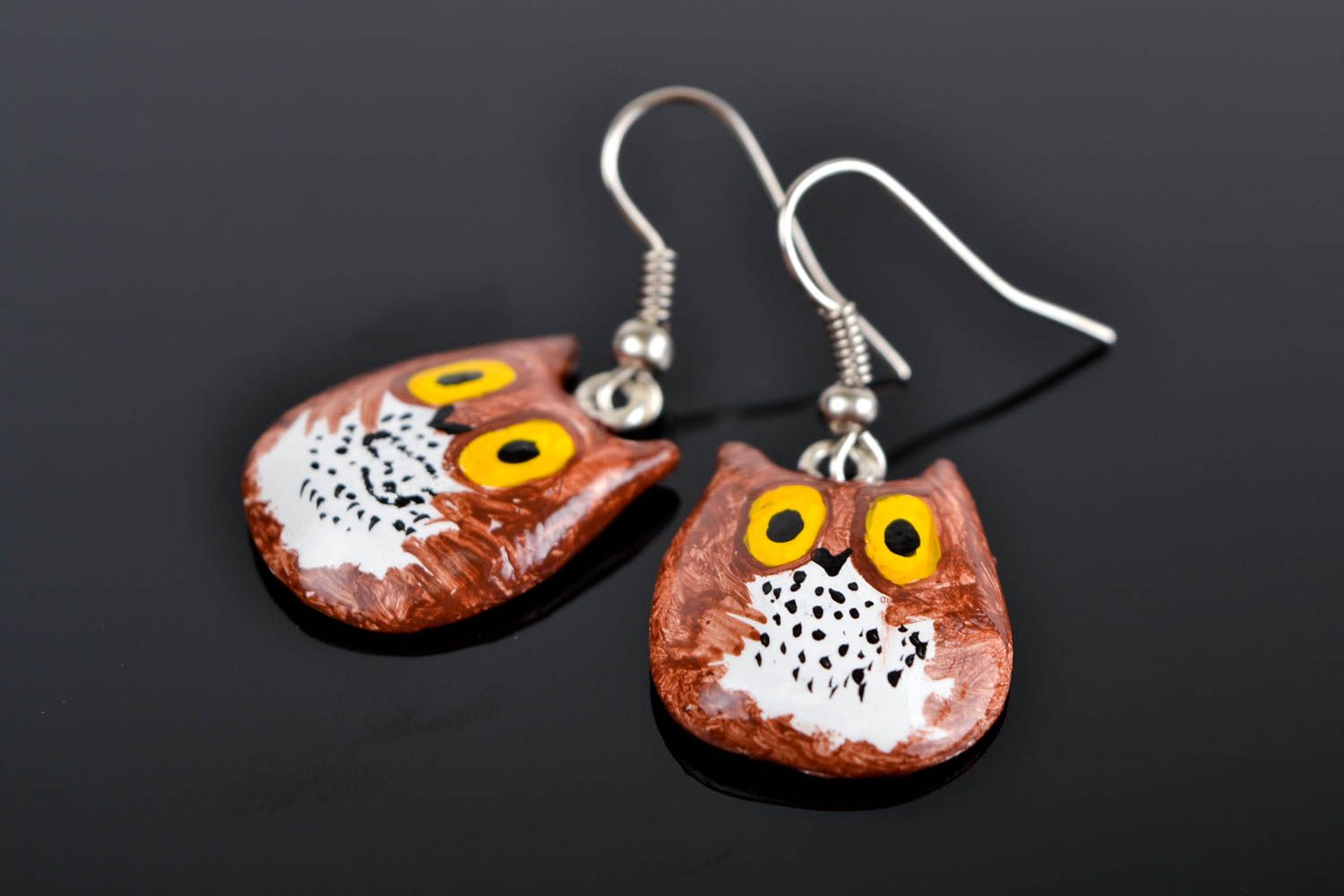 Handmade fashion earrings polymer clay designer jewelry cute earrings cool gifts photo 1