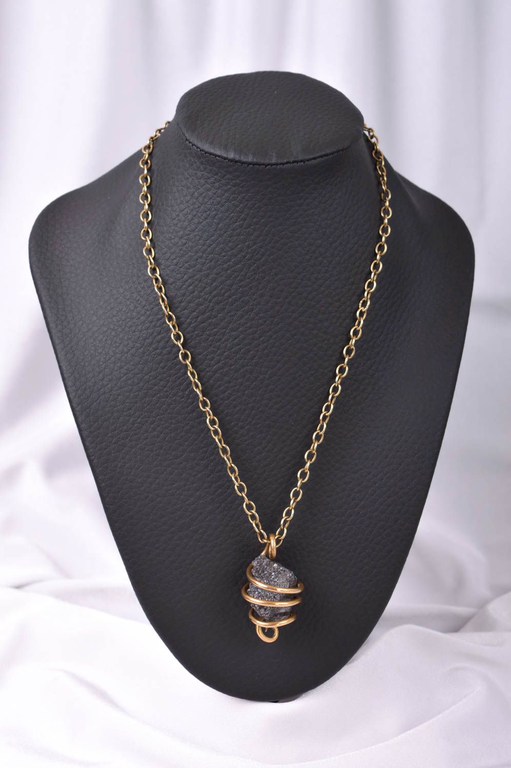 Handmade pendant unusual accessory metal jewelry gift ideas brass pendant photo 2