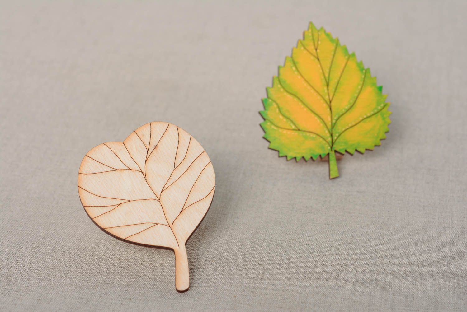 Leaf-shaped magnet blank  photo 3