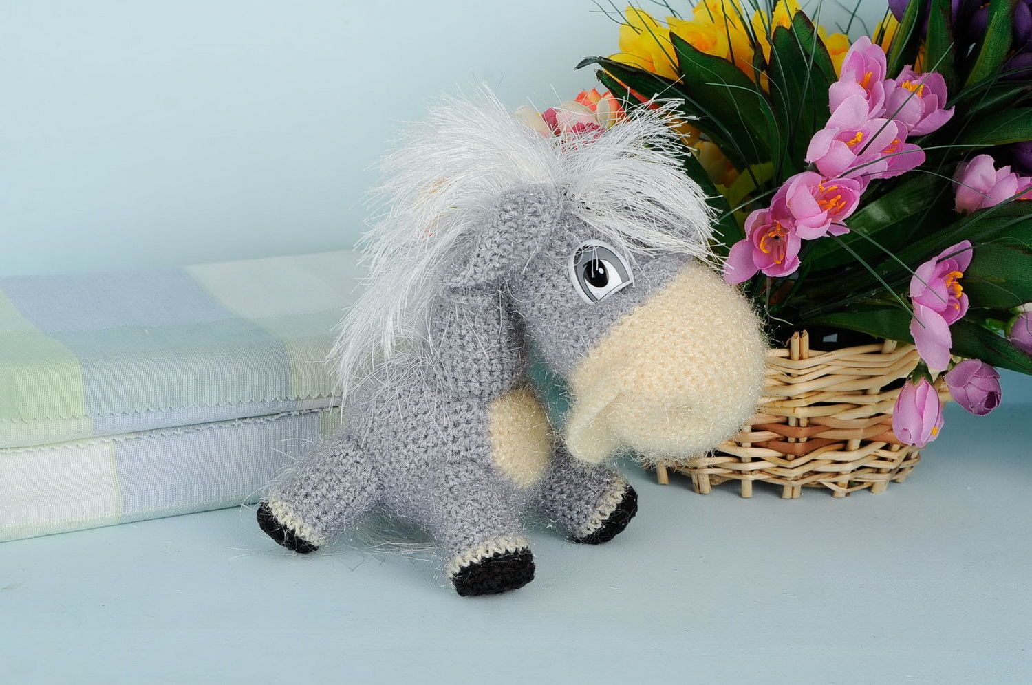 Crocheted toy Donkey photo 1