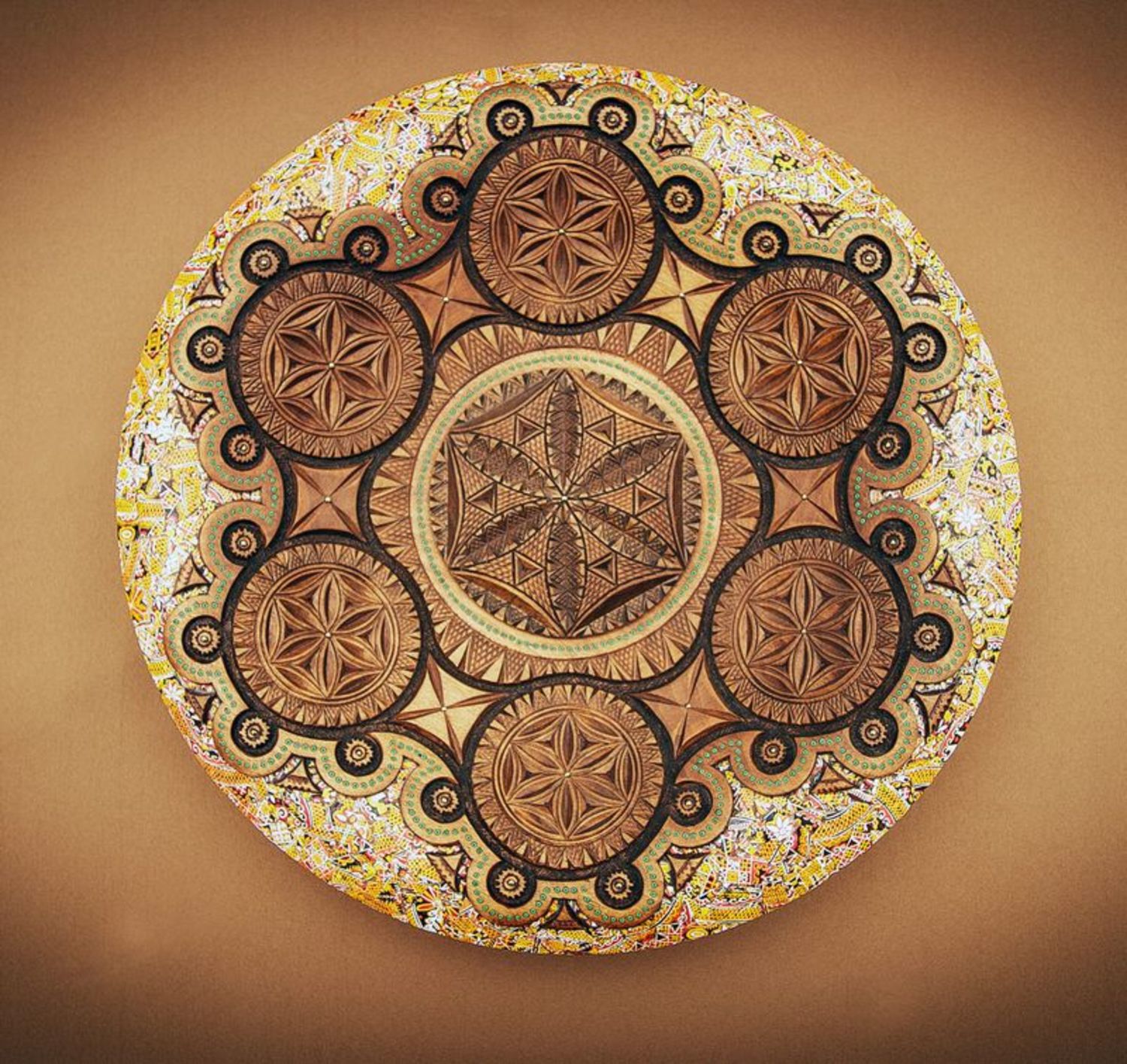 Decorative carved plate photo 3