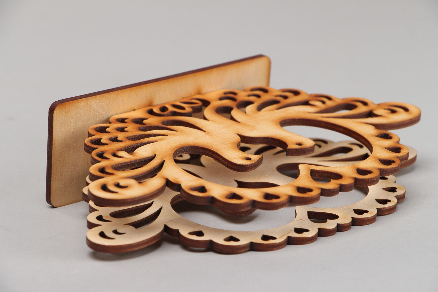Holz Serviettenhalter handmade  foto 2