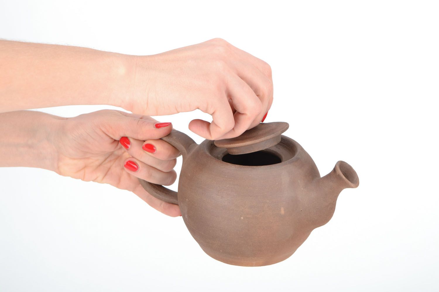 Homemade ceramic teapot photo 2