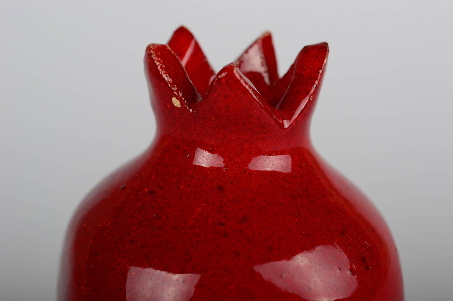 Керамическая солонка красный гранат солонка ручной работы кухонная посуда фото 3
