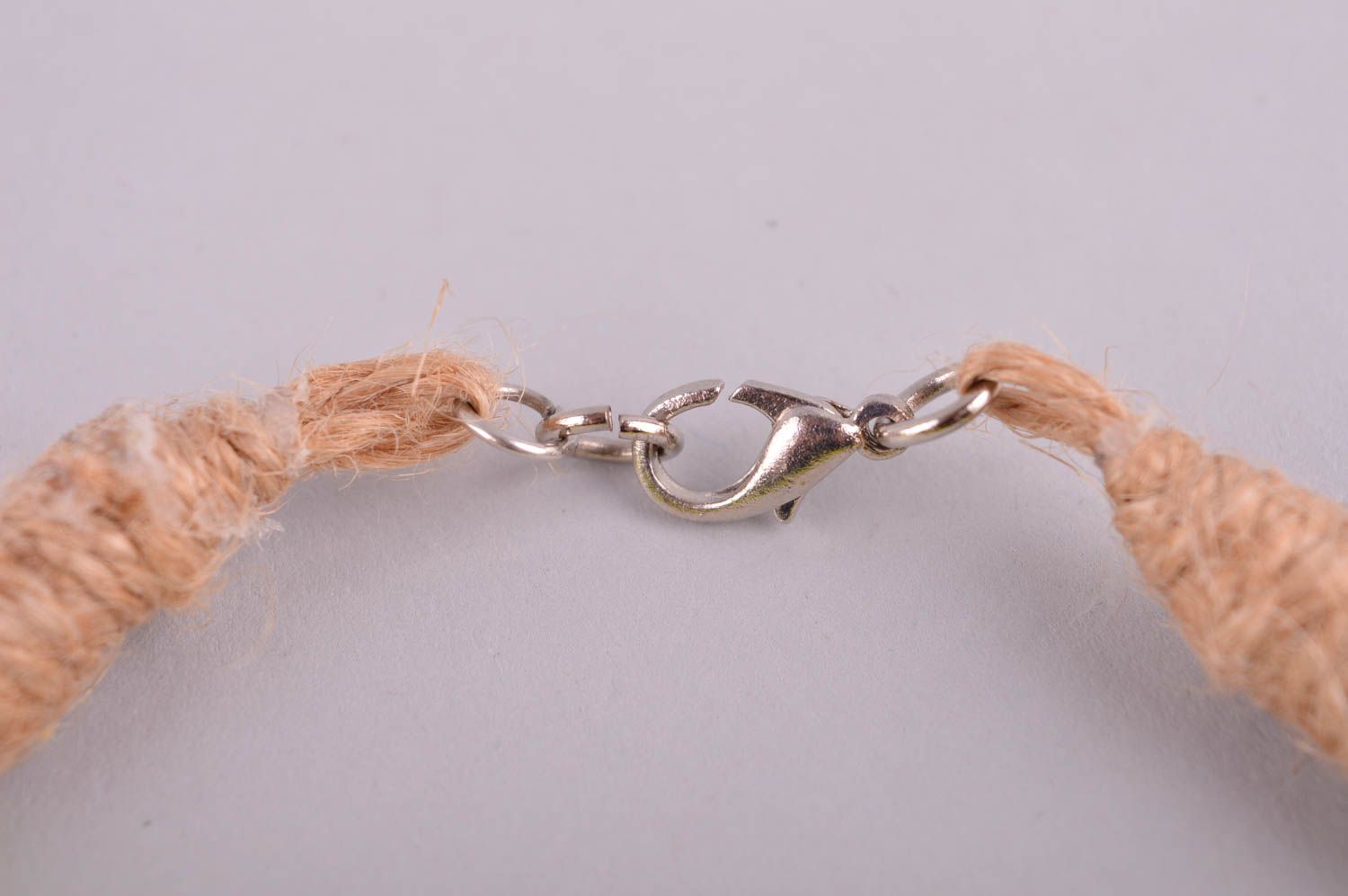 Handgefertigte Schmuck Halskette Damen Collier Accessoire für Frauen in Gelb foto 4