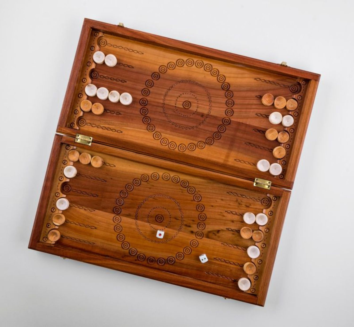Backgammon de madera foto 5