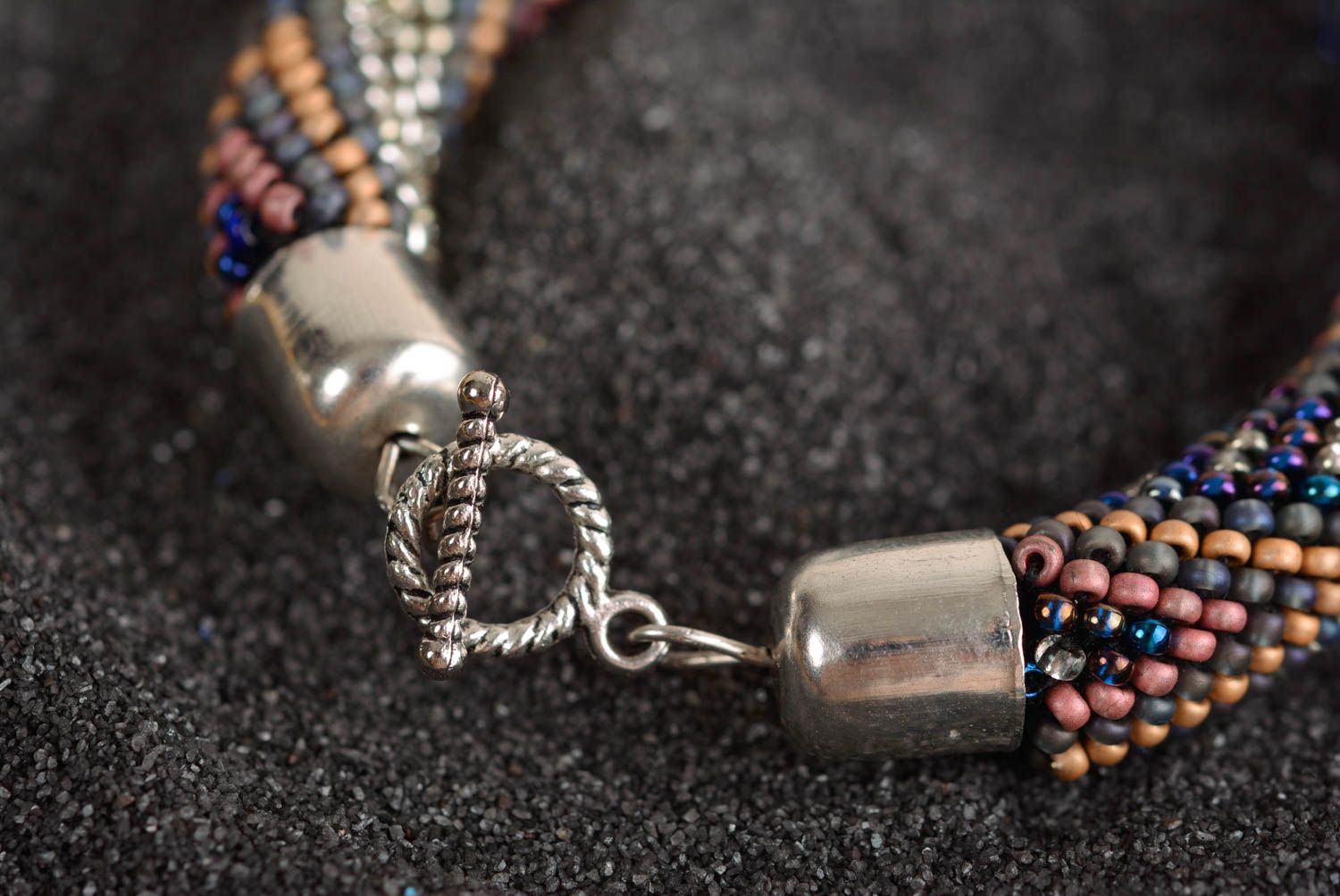 Bracelet spirale Bijou fait main Accessoire femme perles de rocaille cadeau photo 5