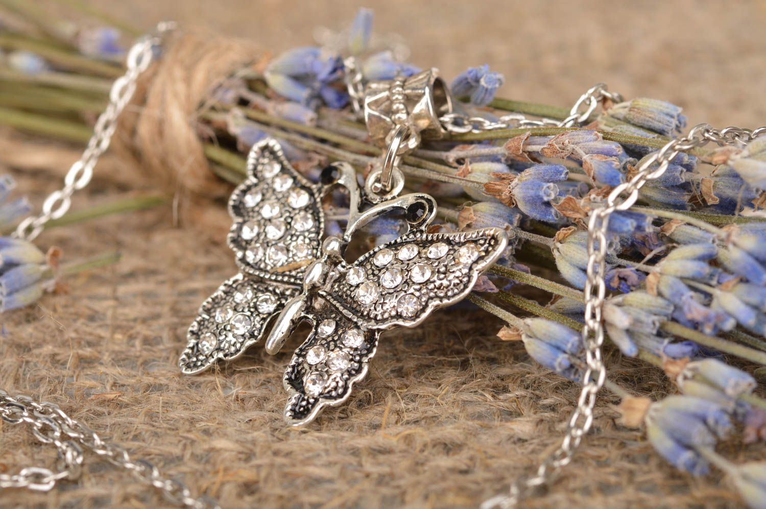 Designer stylish pendant beautiful butterfly accessory handmade jewelry photo 1