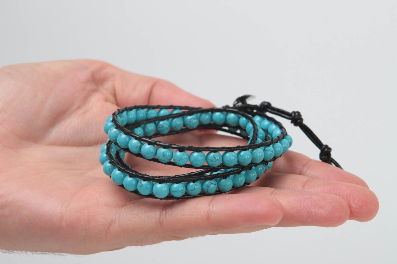 Handmade bracelet turquoise bracelet stone bracelet unusual gift for girl   photo 6