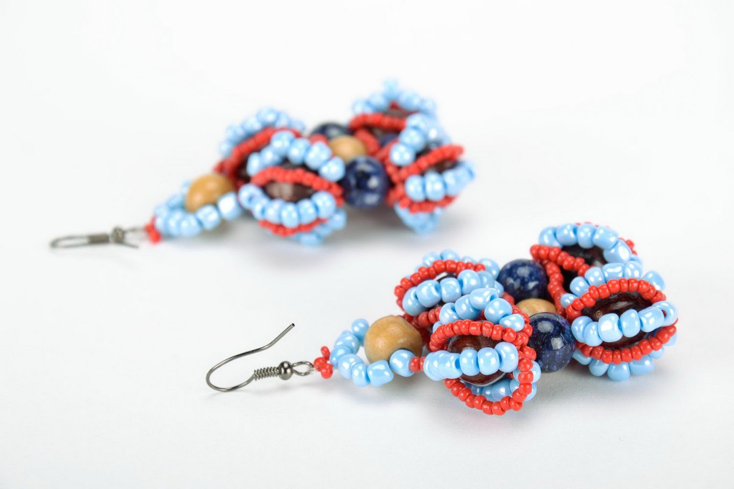 Beads earrings photo 3