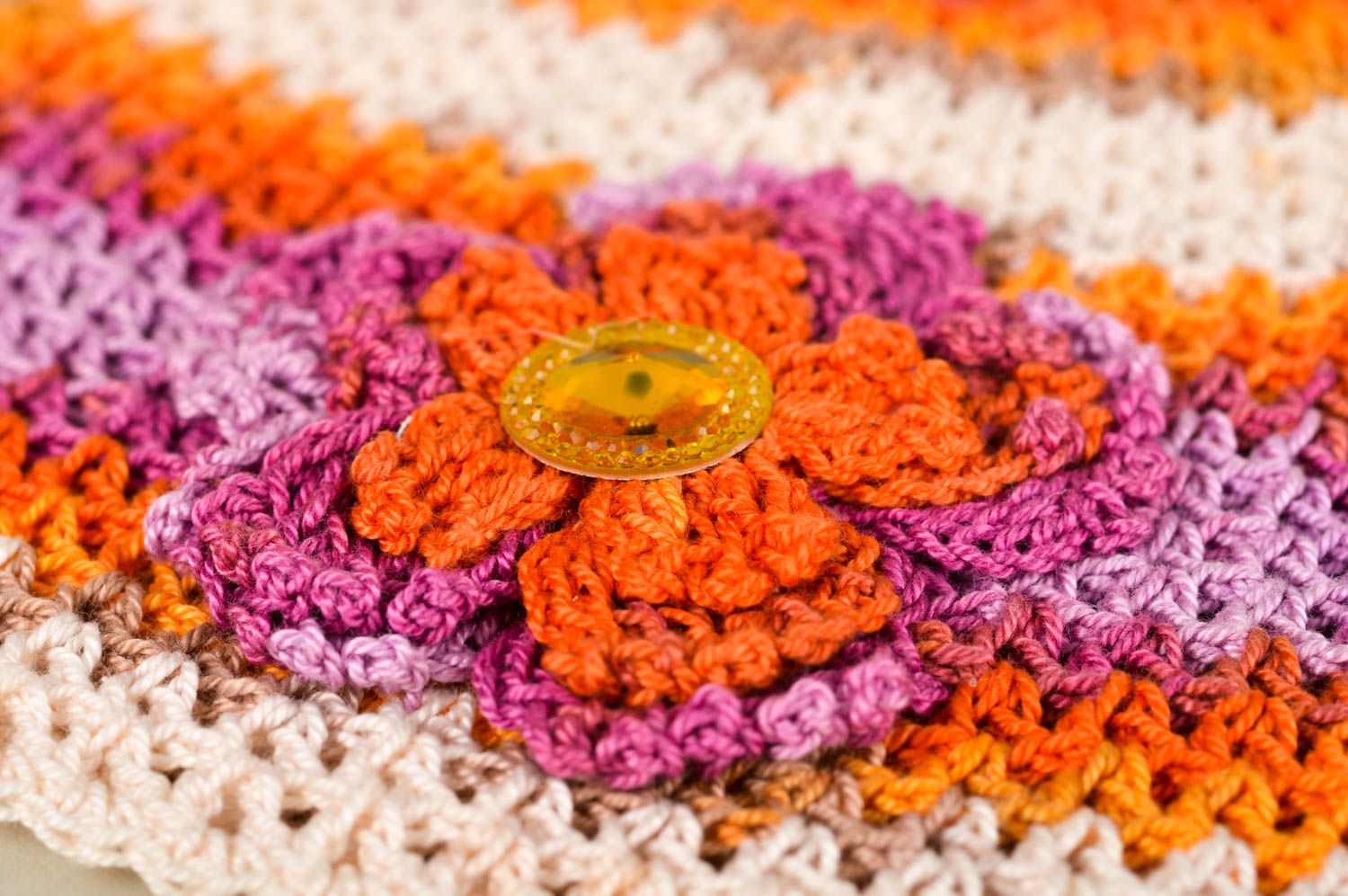 Gorro infantil tejido a crochet ropa para niña hecha a mano regalo original foto 4